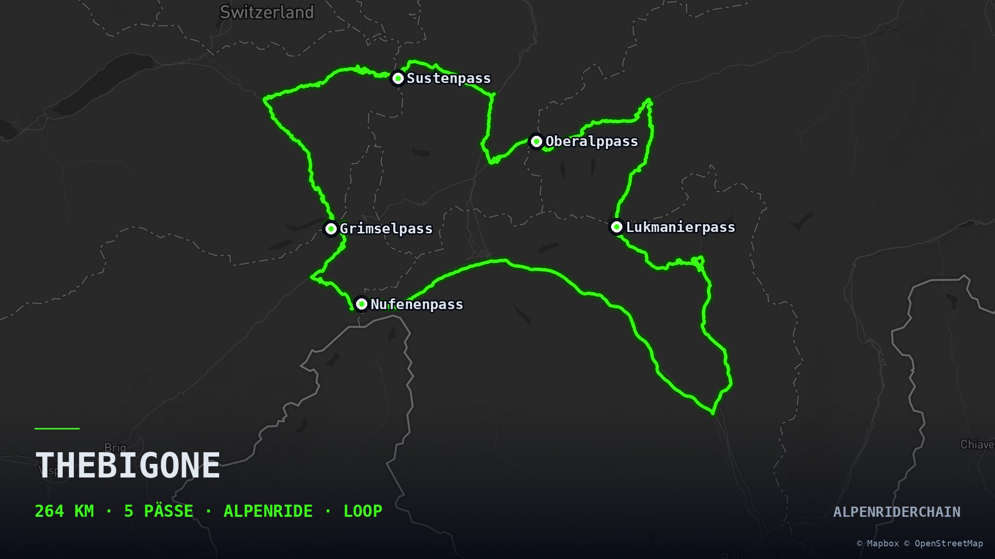 TheBigOne — AlpenRiderChain Route