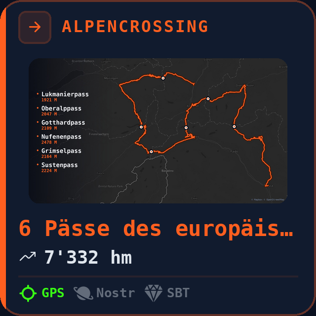 6 Pässe des europäischen Wasserturms